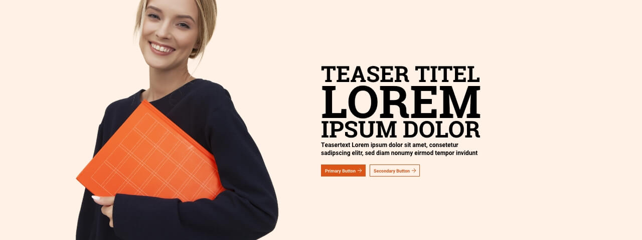 Hero-Teaser mit Freisteller